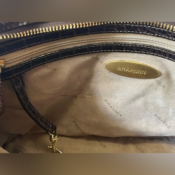 NWT Brahmin mini Asher Anthracite Melbourne Genuine Leather - Picture 6 of 15